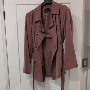 Club Monaco Dusty Rose Trench Coat